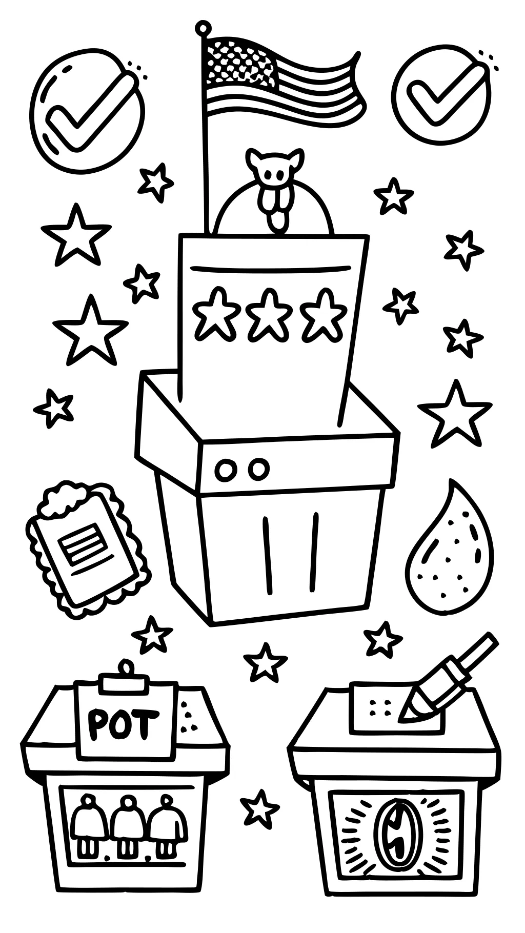 2024 election coloring pages